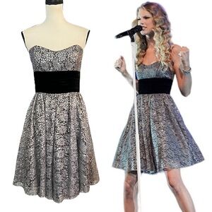 ❗️6HR SALE❗️ Vintage Betsey Johnson Sheer Lace Sequin Dress ASO Taylor Swift